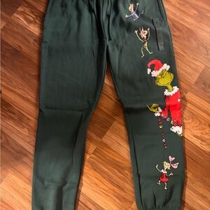 Dr. Seuss Green Grinch Character Joggers